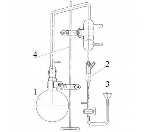 Прибор №2 для определения содержания эфирного масла методом Клевенджера (без штатива)