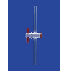 Кран одноходовой Lenz NS24, диаметр отверстия 8,0 мм, PTFE