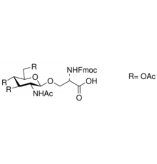 Fmoc-L-Ser ((Ac) ββ D-GlcNAcβOH 95% (ВЭЖХ) Sigma SMB00299