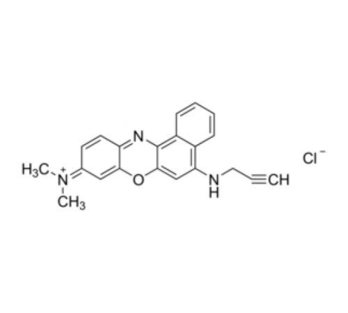 [5- (2-пропиниламиноβ9H-бензо [a] феноксазин-9-илиден] диметиламмонийхлорид для метки щелчком, 90,0% (ТСХ) Sigma 74908