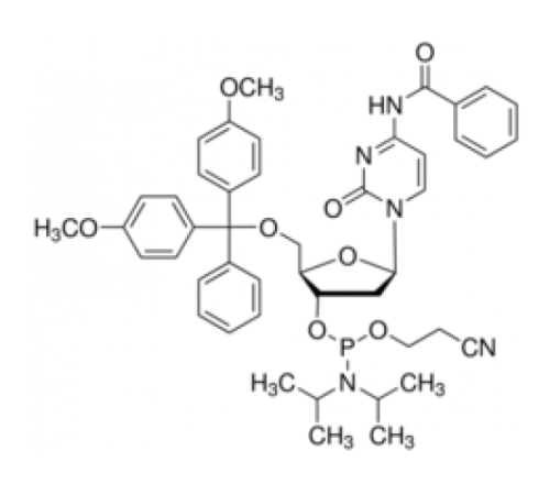 DMT-dC (bz) Фосфорамидит, настроенный для PerkinElmer 8900, настроенный для Polygen Sigma C11108-HH