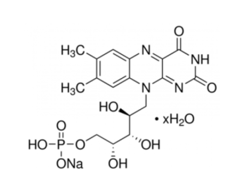 Гидрат натриевой соли рибофлавина 5'-монофосфата для электрофореза, пригодный для фотополимеризации акриламида, 70%, порошок Sigma F1392