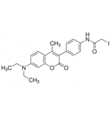 7-диэтиламино-3- [4- (йодацетамидо) фенилβ4-метилкумарин Биореагент, подходящий для флуоресценции, 85% (ВЭЖХ) Sigma 78264