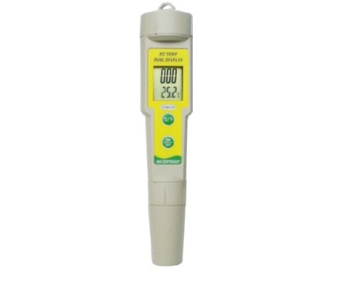 Портативный влагозащищенный кондуктометр, термометр EC-1387