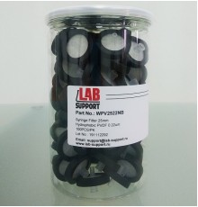 PVDF, 0.22 мкм, 25 мм, шприцевые фильтры WS, черные, 100 шт/уп. Lab-Support, Китай